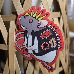 Pride Punk Rat Sticker