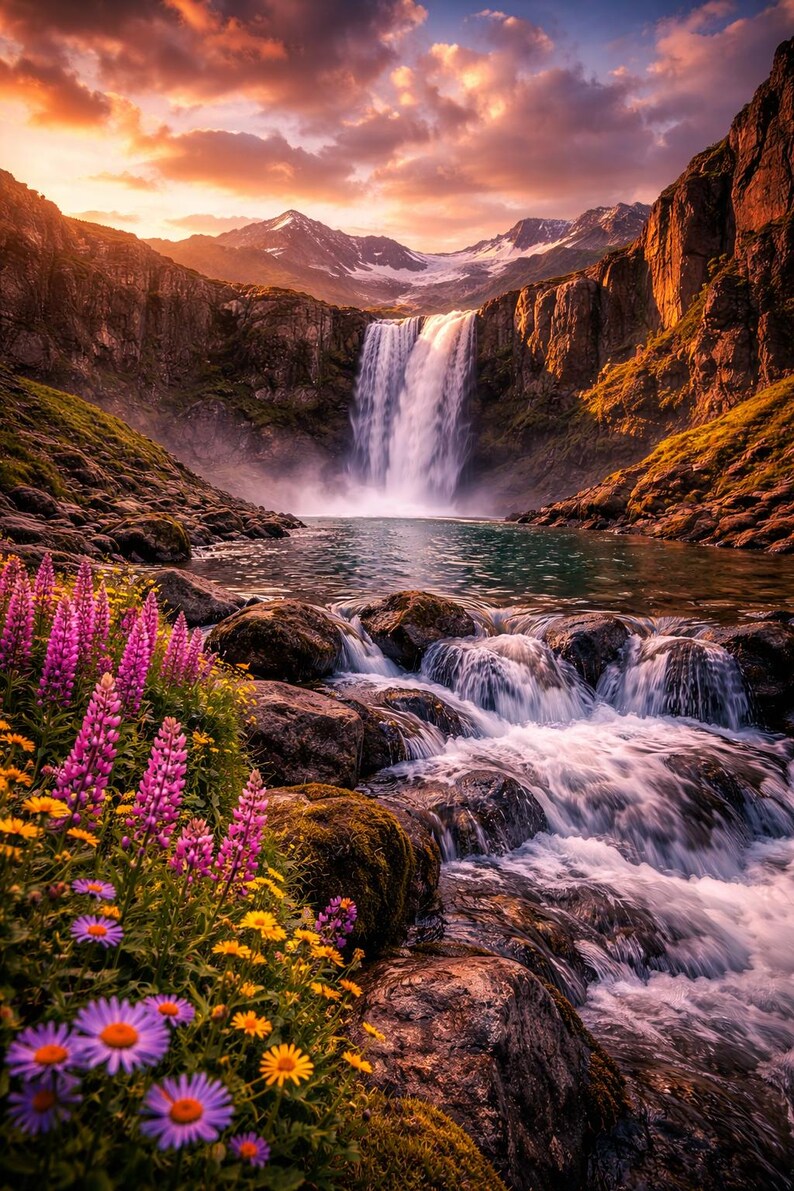 Waterfall Phone Wallpaper Pack – 20 Nature Mobile Wallpapers for iPhone ...