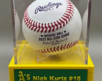 A's Ball Cube Holder - Pick Any Player