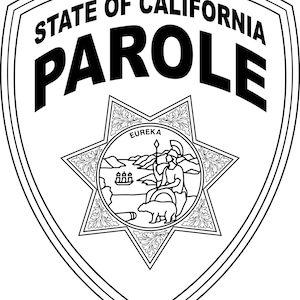 California State Parole logo patch svg file