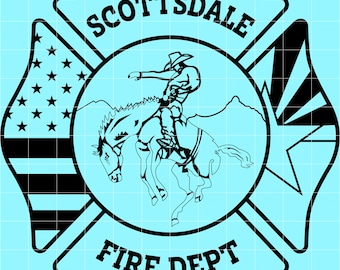 scottsdale fire dept badge svg file