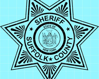 NY Suffolk County Sheriff badge svg file