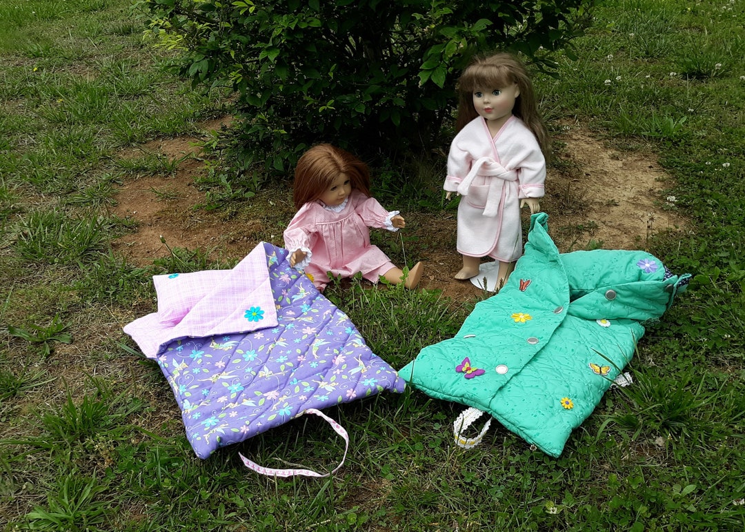Quilted Sleeping Bags for 18 Inch Doll Etsy