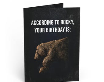 Project Hail Mary Rocky Birthday Card, Funny Sci-Fi Greeting (Digital Download)