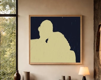 Connected lovers, Mid-Century Poster