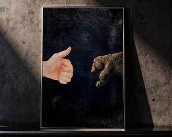 Project hail mary, Amaze Rocky and ryland thumbs down/up poster