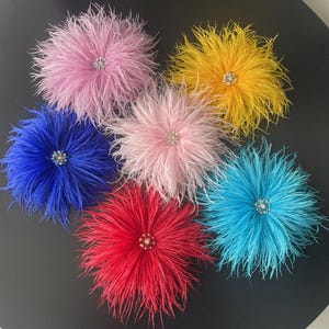 Broche de pluma con diamantes de imitación, broche para actuaciones en el escenario, accesorio para vestido de noche, broche para vestido