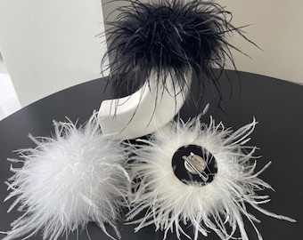 Broche veren voor elegante outfits jurk pin evenement accessoire