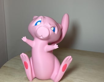 Angry Mew Inspired 3D Printed Figure | Pokémon Inspired Window Decor | Mew Collectible | Gamer Gift | Anime Display |