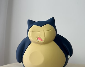 Angry Snorlax Inspired Window Figurine | 3D Printed Anime Decor | Window Figurine | Gamer Gift | Pokémon Inspired Collectible| Anime Figure