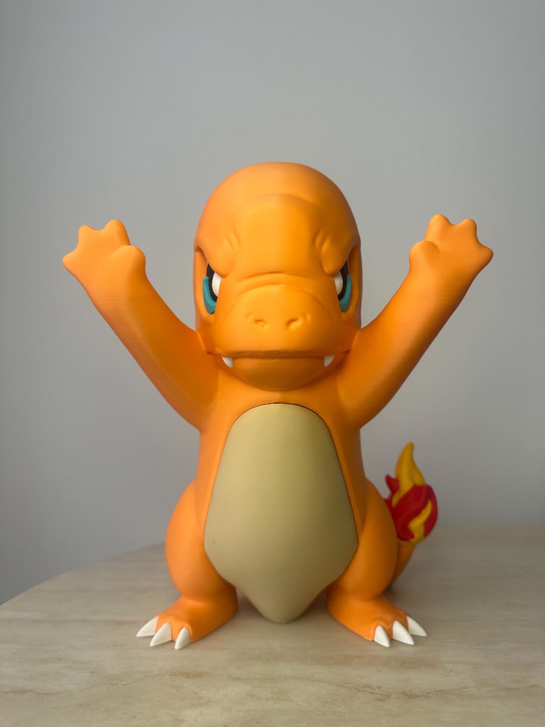 Angry Charmander Inspired 3D Printed Figure | Pokémon Inspired Window ...