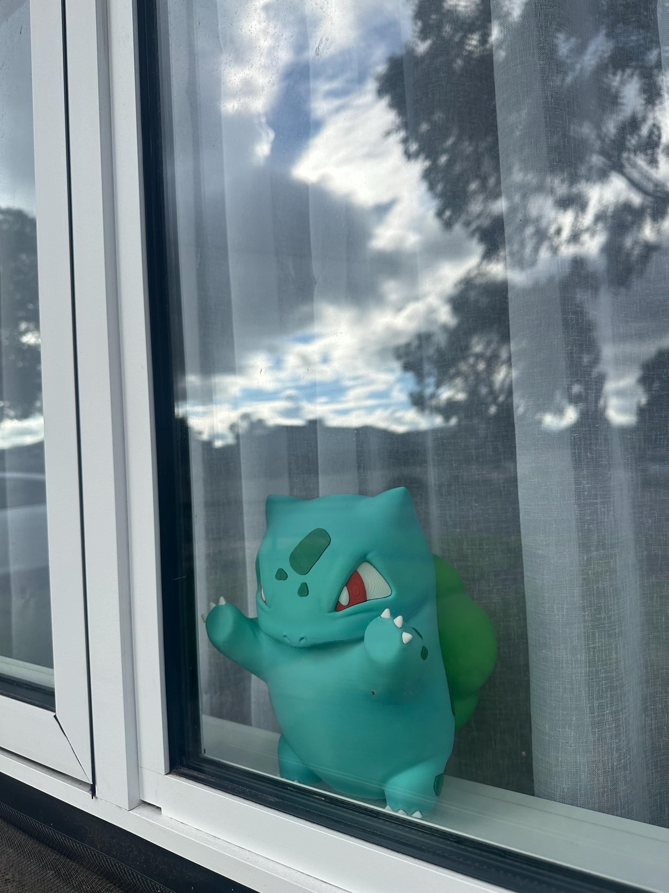 Bulbasur Window Angry Bulbasaur Inspired 3D Printed Figure | Pokémon Inspired Window ...