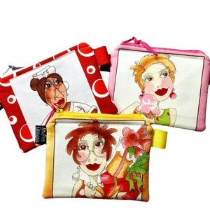 Makeup Bag, Small Cosmetic Bag, Essential Oil Pouch, You Choose, Stocking Stuffer