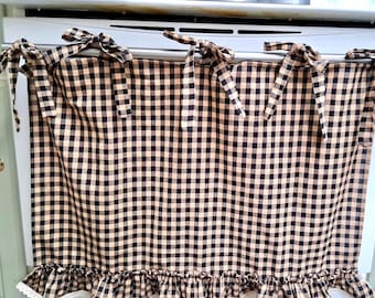 Retro Oven Curtain, Farmhouse Kitchen Decor, CottageCore
