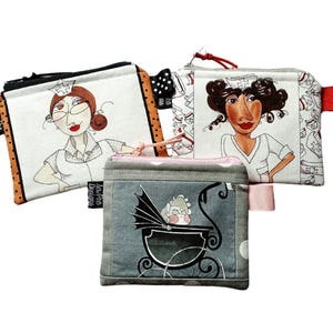 Makeup Bag, Small Cosmetic Bag, Essential Oil Pouch, You Choose, Stocking Stuffer