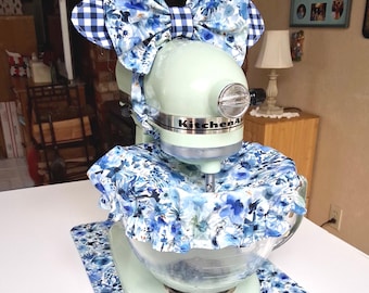 KitchenAid Stand Mixer Bowl Cover 4-Piece Set, Patchwork, Kitchen Decor, Gift for Her, Handmade