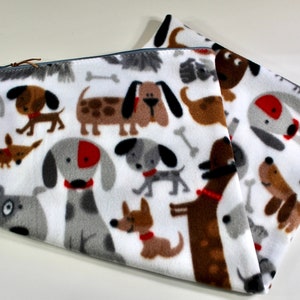 Luxury Heating Pad Cover, Cozy Fleece Cover With Zipper Closure, Choose Your Size, Cute Dogs Print, LAST ones