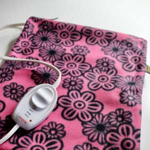 Luxury Heating Pad Cover, Cozy Fleece Cover With Zipper Closure, Choose Your Size