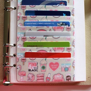 Planner Credit Card Holder, Choose Your Size, Made To Order