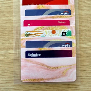 Planner Credit Card Holder, Choose Your Size, Made To Order