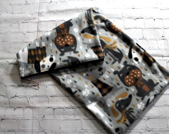 Luxury Heating Pad Cover, Cozy Fleece Cover With Zipper Closure, Choose Your Size, Dog Print