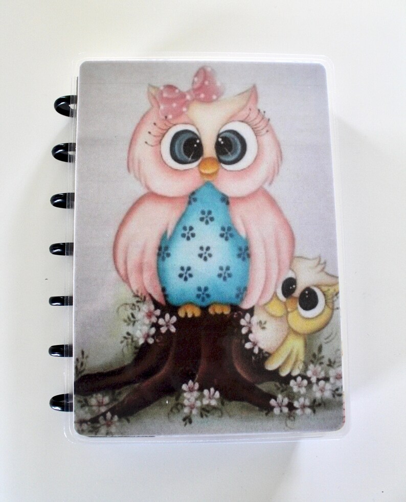 Happy planner mini cover cute owls etsy