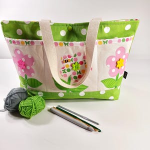 Tote Bag, Project Bag, Knitting Bag