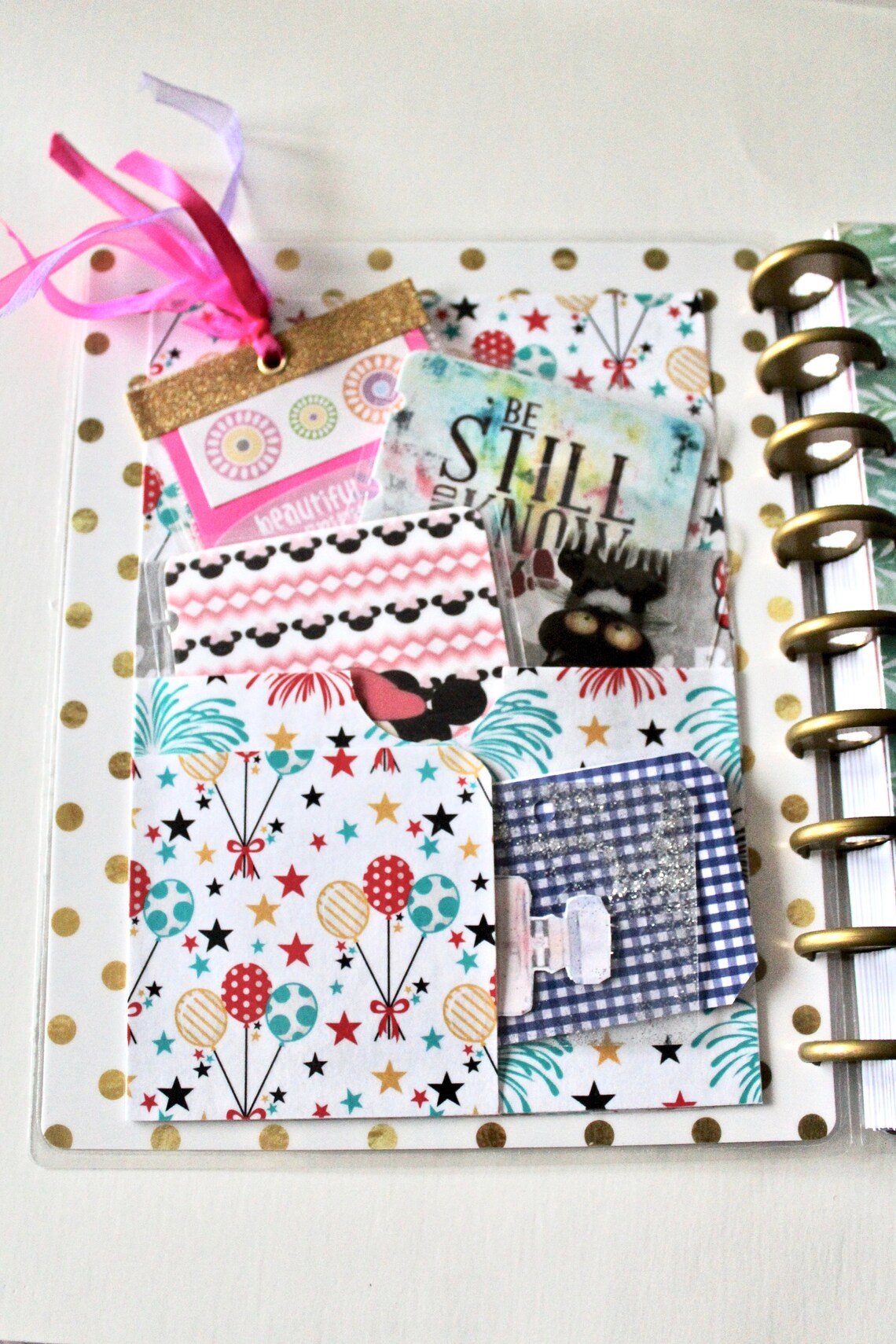 Happy Planner Classic Inside Cover Pockets Laminated Pockets Etsy