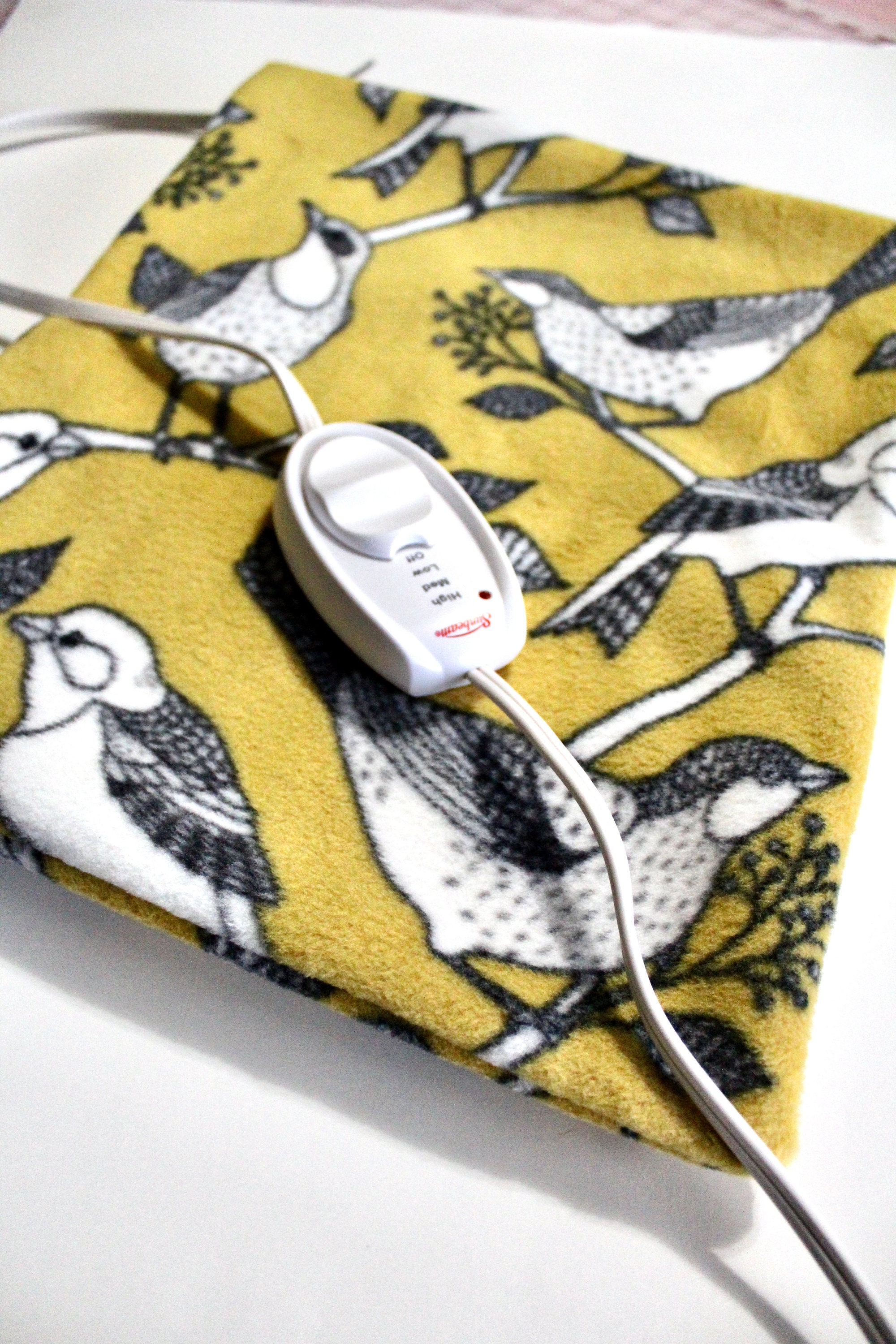 Luxury Heating Pad Cover Cozy Fleece Cover With Zipper Etsy