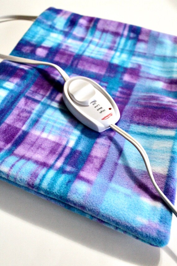 Luxury Heating Pad Cover Cozy Fleece Cover With Zipper Etsy