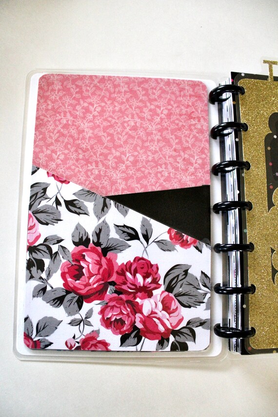 Happy Planner Mini Inside Cover Pockets Laminated Pockets Etsy