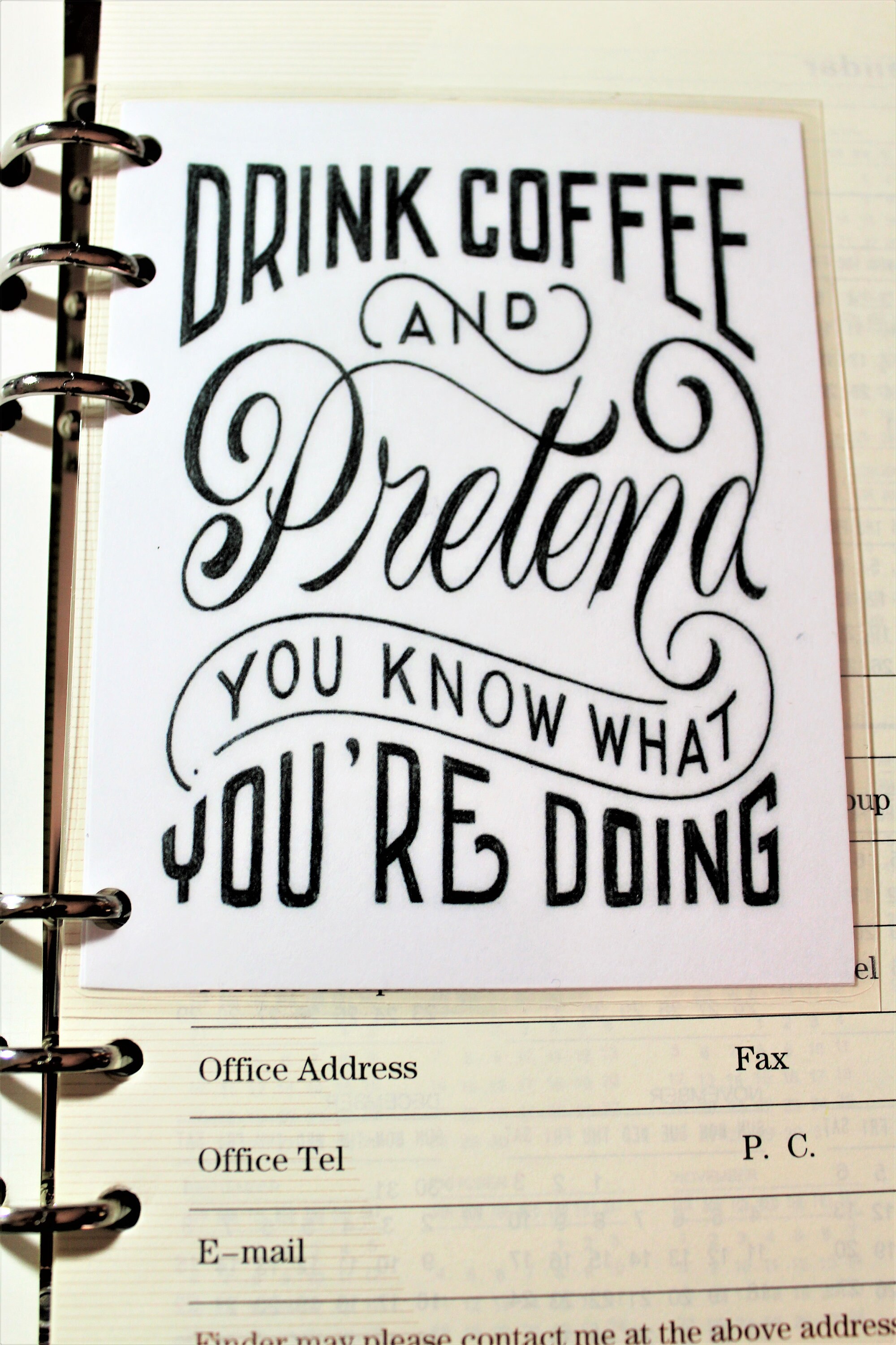 Bookmark Planner Bookmark A5 Binder Bookmark Planner Page Etsy