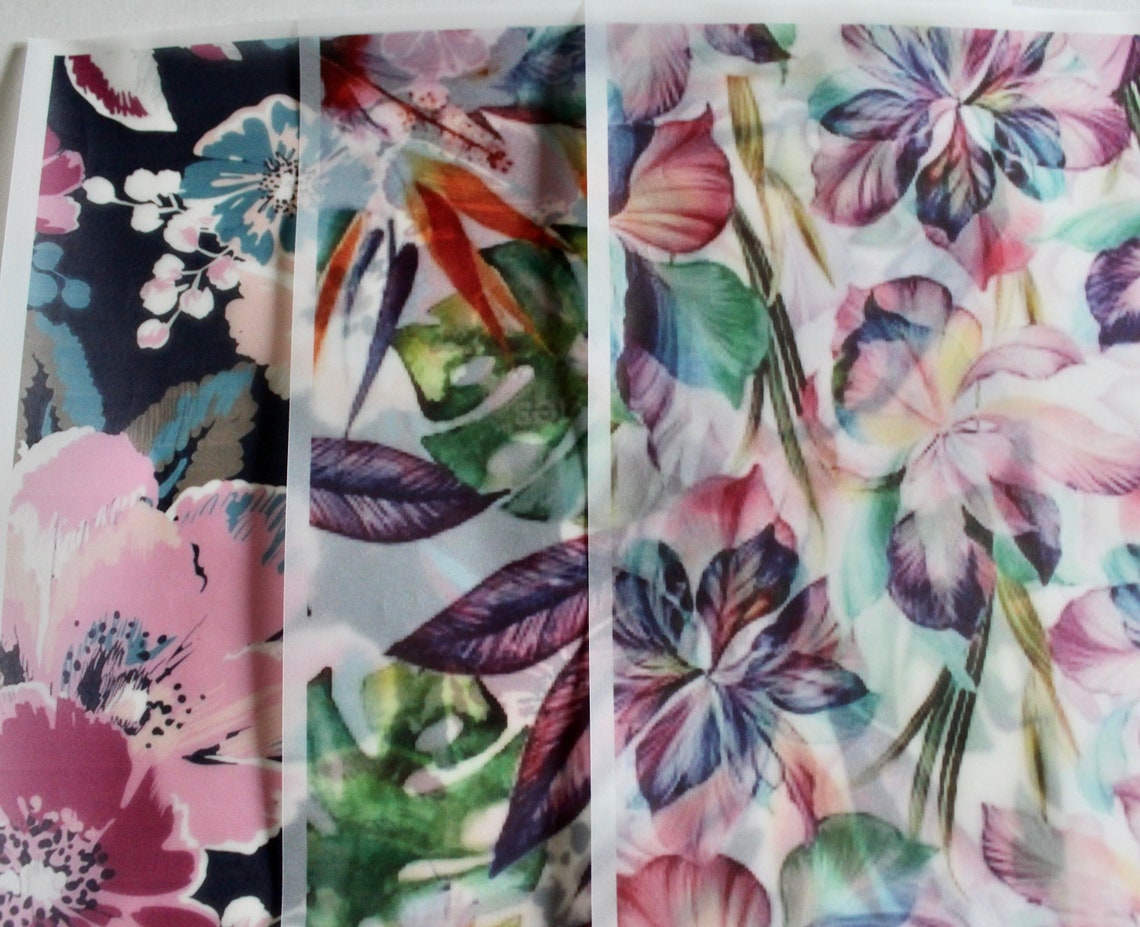 Printed Vellum Sheets Set of 3 Decorative Vellum Patterned Etsy UK