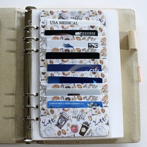 Planner Credit Card Holder, Holds 5-8 Cards Depending on Size, Choose Your Size