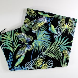 Luxury Heating Pad Cover, Cozy Fleece Cover With Zipper Closure, Choose Your Size, Gorgeous Butterfly Print