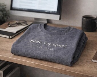 T-shirt minimaliste à slogan – T-shirt unisexe doux, graphisme facile à comprendre