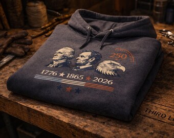 Sweat à capuche American Line 250 | 1776-2026 Patrimoine américain