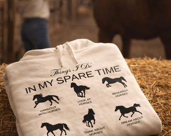 Temps libre - Sweat à capuche Horses