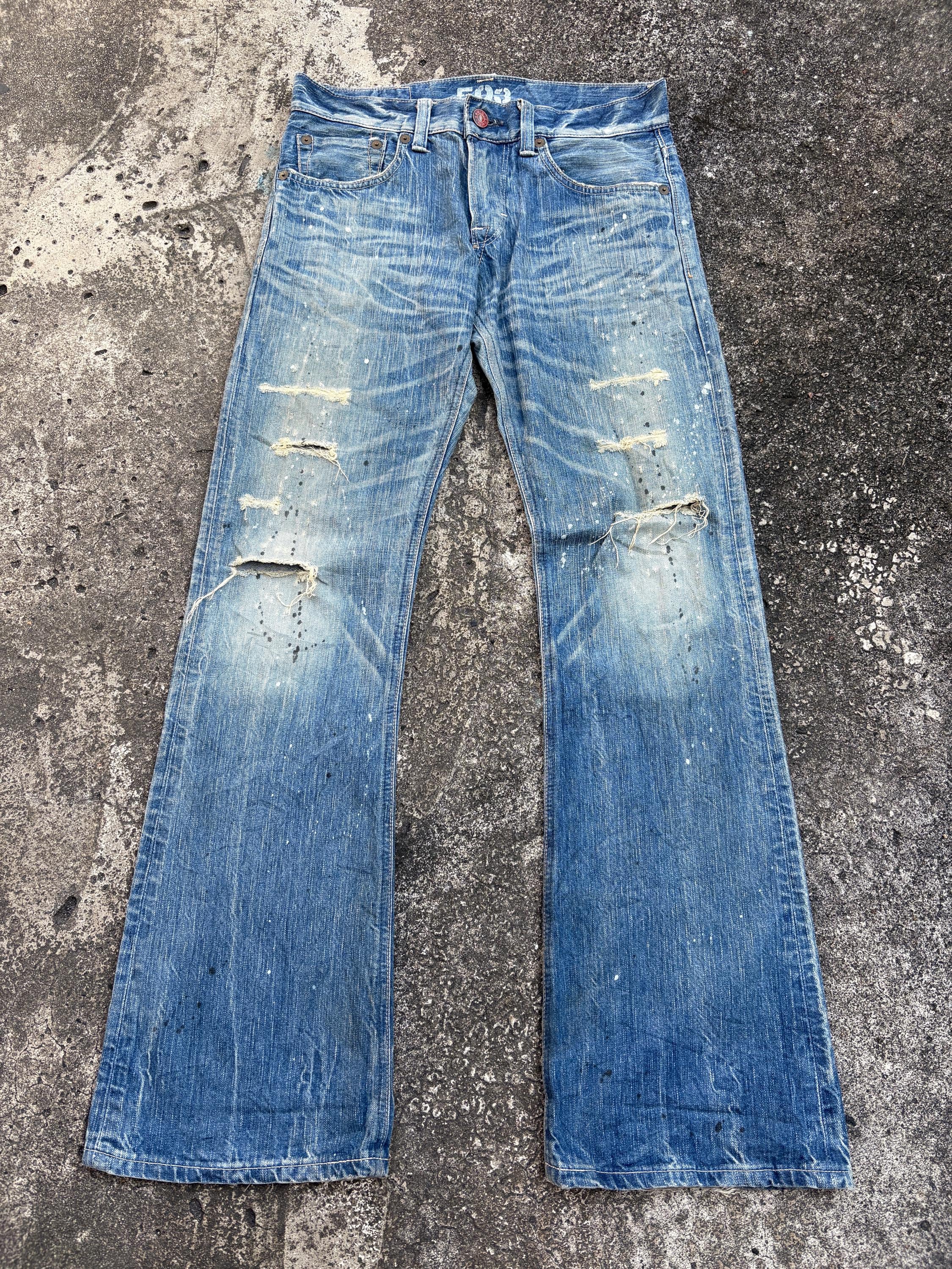 EDWIN 503 archive buggy denim pants 00s' FLARE VINTAGE EDWIN 503