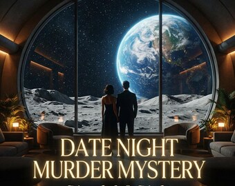 Date Night Murder Mystery Game | Romantic Sci-Fi Adventure | 2 Player Printable Murder Mystery | No Host Required | Anniversary & Valentine