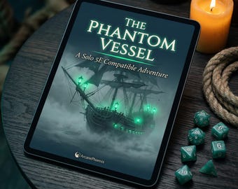 D&D Solo Ghost Ship Adventure - The Phantom Vessel | Level 3 Nautical Horror One-Shot | No DM | Dungeons and Dragons 5E Module PDF
