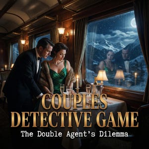 Printable Date Night Escape Room for Couples | Spy Mystery Game | Cold War Espionage RPG | At Home Anniversary Gift | PDF Download