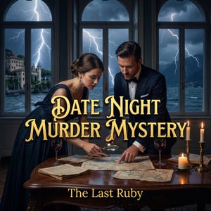 Date Night Murder Mystery Game for Couples | "The Last Ruby" | Printable Dinner Party Game for 2 Players | Romantic Anniversary Gift PDF