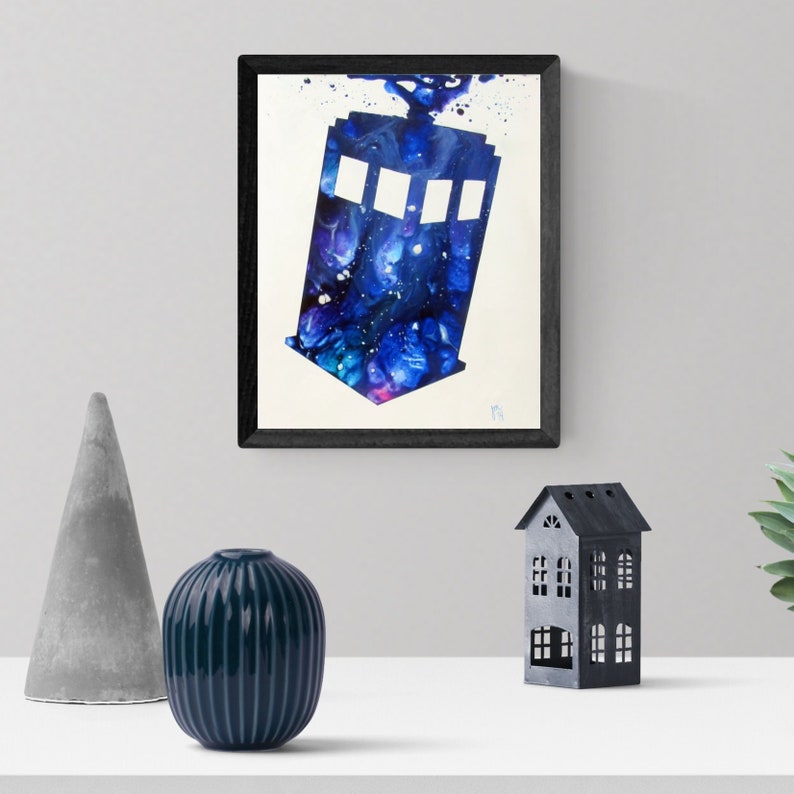 Art Print 8x10 Exploding Tardis Doctor Who Melted Etsy