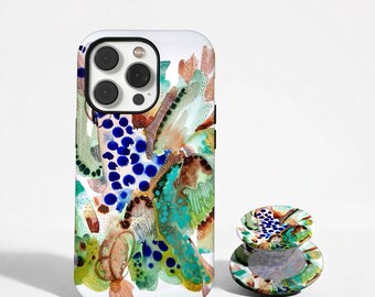 OCEAN WILD Phone Case | Abstract Sea Life Pattern | Colorful Artsy iPhone 17 Pro Max 16 15 14 13 12 11MagSafe, Samsung S26 S25 S24