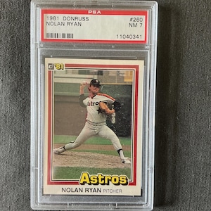 1981 Donruss NOLAN RYAN #260 PSA nm 7