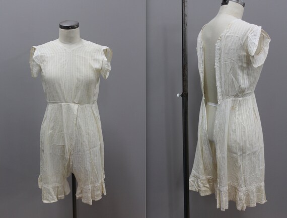 Antique Off White Bloomers, Turn of the Century Bl