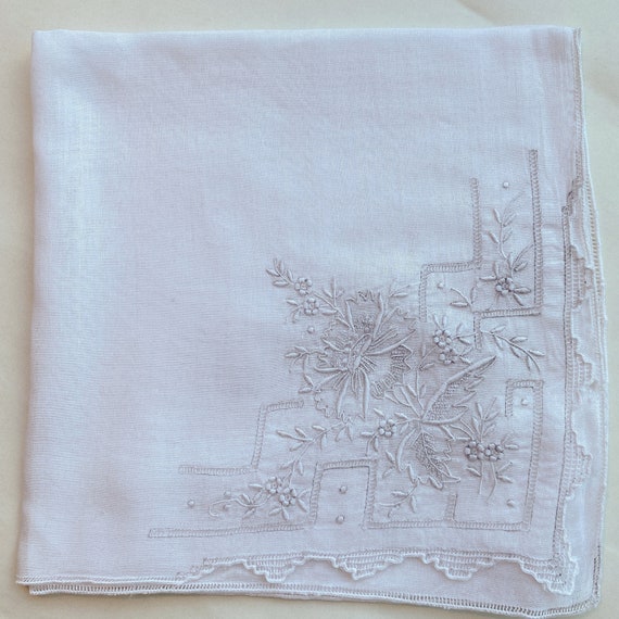 Appenzell / Swatow Handkerchief Hand Embroidered Bridal | Etsy