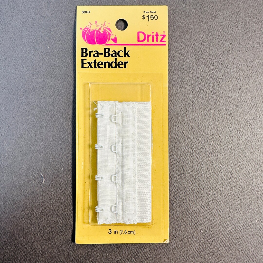 Dritz Bra Back Extender 4 Hook 1960's Bra, Bra Re Sizing Clasp, Etsy