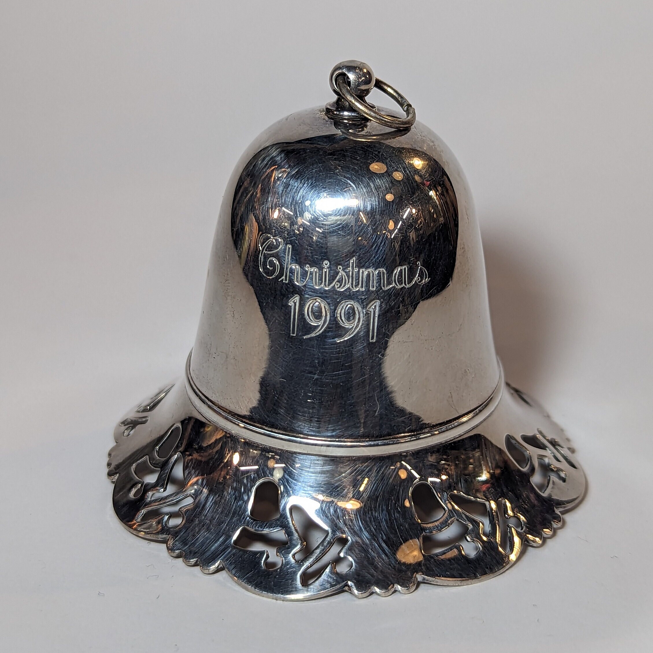 Sterling silver deals christmas bell
